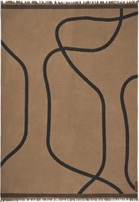Pătură maro deschis 130x175 cm Shadow – Mette Ditmer Denmark