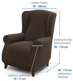 Huse super elastice HARMONIA tutunului fotoliu clasic (l. 70 - 100 cm)
