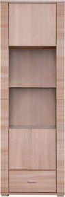 Vitrina GRAND tip 5, stejar sonoma, PAL laminat, 63x39x192 cm
