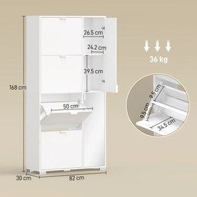 HOMCOM dulap pantofi rabatabil | Aosom Romania