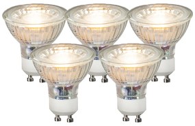 Set de 5 becuri LED GU10 COB 3.5W 330lm 3000K