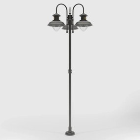 Stalp exterior IP44 realizat manual din alama Amalfi