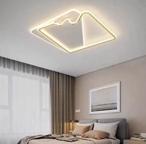 Lustra LED G3943 GD – 160W, cu telecomanda, 3 temperaturi de culoare