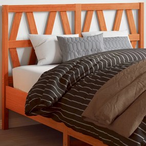 844303 vidaXL Tăblie de pat, maro ceruit, 135 cm, lemn masiv de pin