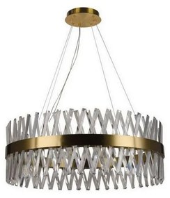 Lustră LED dimabilă pe cablu LED/110W/230V 3000-6500K auriu + telecomandă