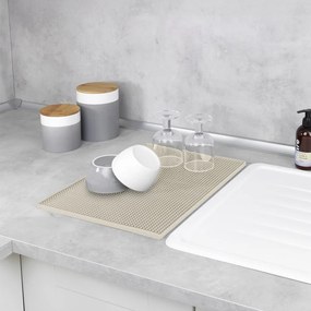 Scurgător de vase bej din cauciuc 40x30 cm Maxi – Wenko