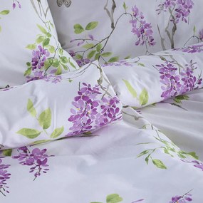 Lenjerie de pat din bumbac LILIAC, mov lungime standard