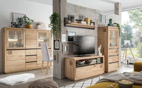 Comodă TV lemn masiv Urban Loft, 120 × 40 × 56 cm