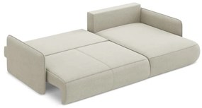 Colțar crem extensibil/cu spațiu de depozitare (cu colț pe partea dreaptă) Nanea – Makamii