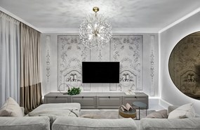 Candelabru LUX design modern DUNKIRK alama antichizata, cu 10 surse de lumina
