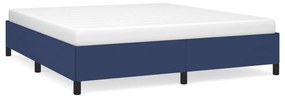 347088 vidaXL Cadru de pat, albastru, 180 x 200 cm, material textil