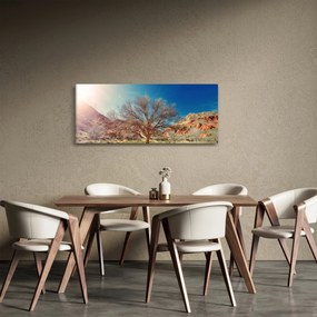 Tablou cu cu copac în deșert (120x50 cm)