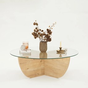 Masă de cafea Lily Sapphire Oak