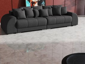 Canapea extensibilă dumonde cu 2 lăzi de depozitare si sezut confortabil din spuma high-density, Verona Enjoy Graphite 310x100 cm