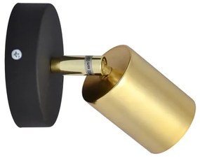 LED Spot de perete TUNE 1xGU10/4,8W/230V auriu/negru