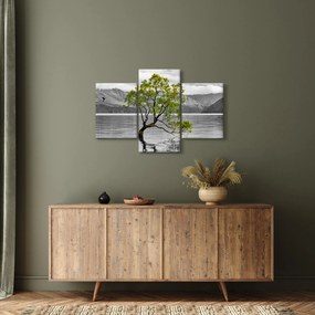 Tablou copacului în mijlocul lacului (90x60 cm)