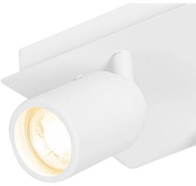 Spotlight modern pentru baie alb pătrat cu 2 lumini IP44 - Ducha