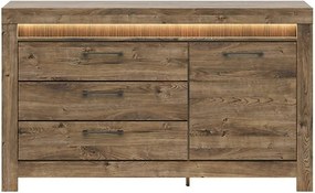 Comoda TORIN, stejar, 157x45x93 cm