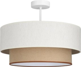 Plafonieră aplicată NATIA, 1x E27/60W/230V, Ø 45 cm, alb/maro