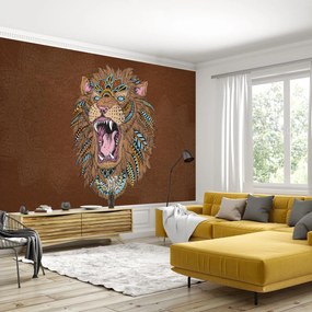 Fototapet - Leu mandala (147x102 cm)
