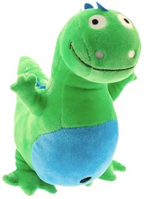 Dinozaur de plus verde ALOSO cu creasta albastra