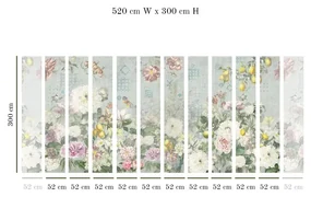 Tapet VLAdiLA Flutter of Wings Blue 520 x 300 cm