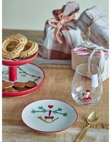 Farfurii crem 2 buc. pentru desert din gresie ø 16 cm cu model de Crăciun Yule – Bloomingville