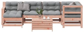 vidaXL Set mobilier de grădină cu perne, 7 piese, lemn masiv douglas