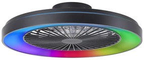 Ventilator LED RGBW dimabil de tavan Brilliant MAZZARO LED/24W/230V + telecomandă