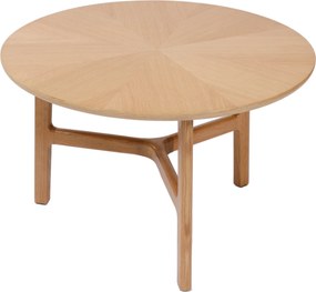 MAZZONI EXPORT BELLUNO Frasin Natural - MĂSUȚĂ DE CAFEA DIN LEMN Ø65 cm ROTUNDĂ MODERN CLASSIC