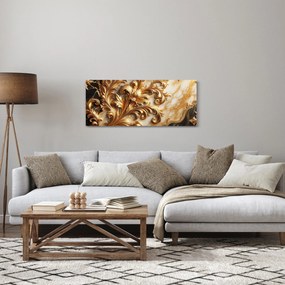 Tablou - Marmură cu auriu (120x50 cm)
