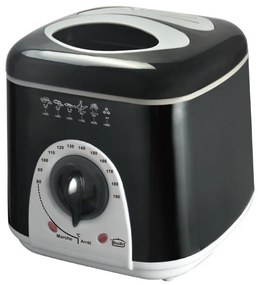 Friteuza cu ulei Rosberg R51980B, 950W, 1L, Control temperatura 80-190°C, Negru
