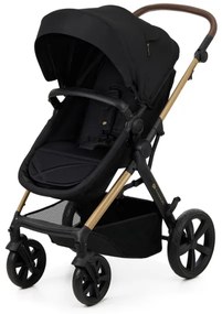 Cărucior de copii combinat 3 în 1 KINDERKRAFT MOOV 2 Pure black + scaun auto MINK PRO