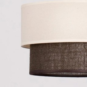 Brilagi - Lustră LED pe cablu BOHO STYLE 1xE27/15W/230V Ø 25 cm crem/maro
