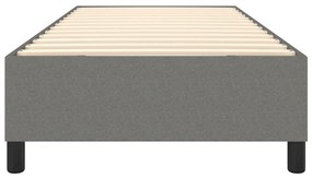 Cadru de pat box spring, gri inchis, 90x190 cm, textil Morke gra, 35 cm, 90 x 190 cm