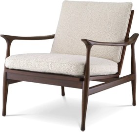 Fotoliu elegant design LUX Manzo maro / bouclé cream