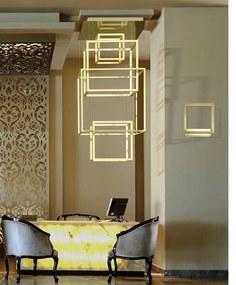 Aplica de perete LED design modern Opera aurie