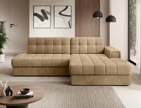 Coltar extensibil cu spatiu oentru depozitare, 240x150x82 cm, Blezalt R, Eltap (Culoare: Verde / Lukso 35)