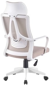 Scaun ergonomic, inaltime reglabila, Mesh, Bej