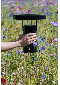 Veioză neagră LED cu intensitate reglabilă cu abajur din metal (înălțime 28 cm) BringMe – Hübsch