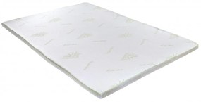 Topper saltea Aloe Vera Therapy Memory Arctic Gel 7 zone de confort, Green Future, 180x190 cm, H 5 cm