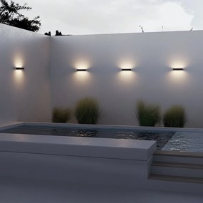 Aplica LED ambientala pentru exterior IP65 Lot grafit