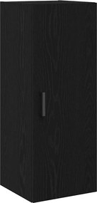vidaXL Dulap de perete, stejar negru, 34,5x34x90 cm, lemn stratificat