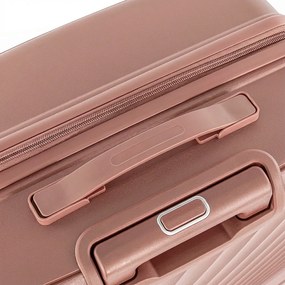 TraveLux Endure valiză medie cu capac dur 68x45x25 cm aur roz