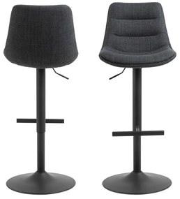 Scaun de bar gri cu înălțime ajustabilă (înălțime șezut 65 cm) Adisa – Actona
