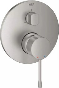 Baterie cada - dus incastrata Grohe Essence 3 iesiri crom periat Supersteel fara corp ingropat