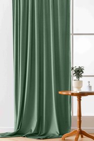 Draperii opace VELVET mentol 140x250 cm (2 buc), inele metalice