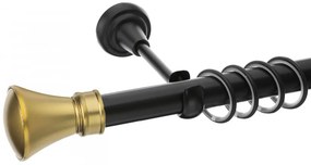 Galerie simpla Luxor black gold 25mm (Alege marime: 140 cm)