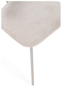 Scaun de dining bej/în culoare naturală tapițat Olimpia – MOME