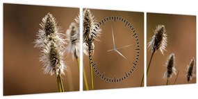 Tablou - Iarbă (cu ceas) (90x30 cm)